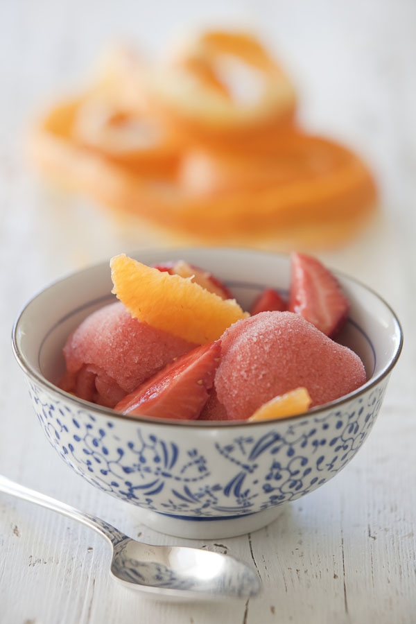 Strawberry & orange sorbet — Belinda Jeffery