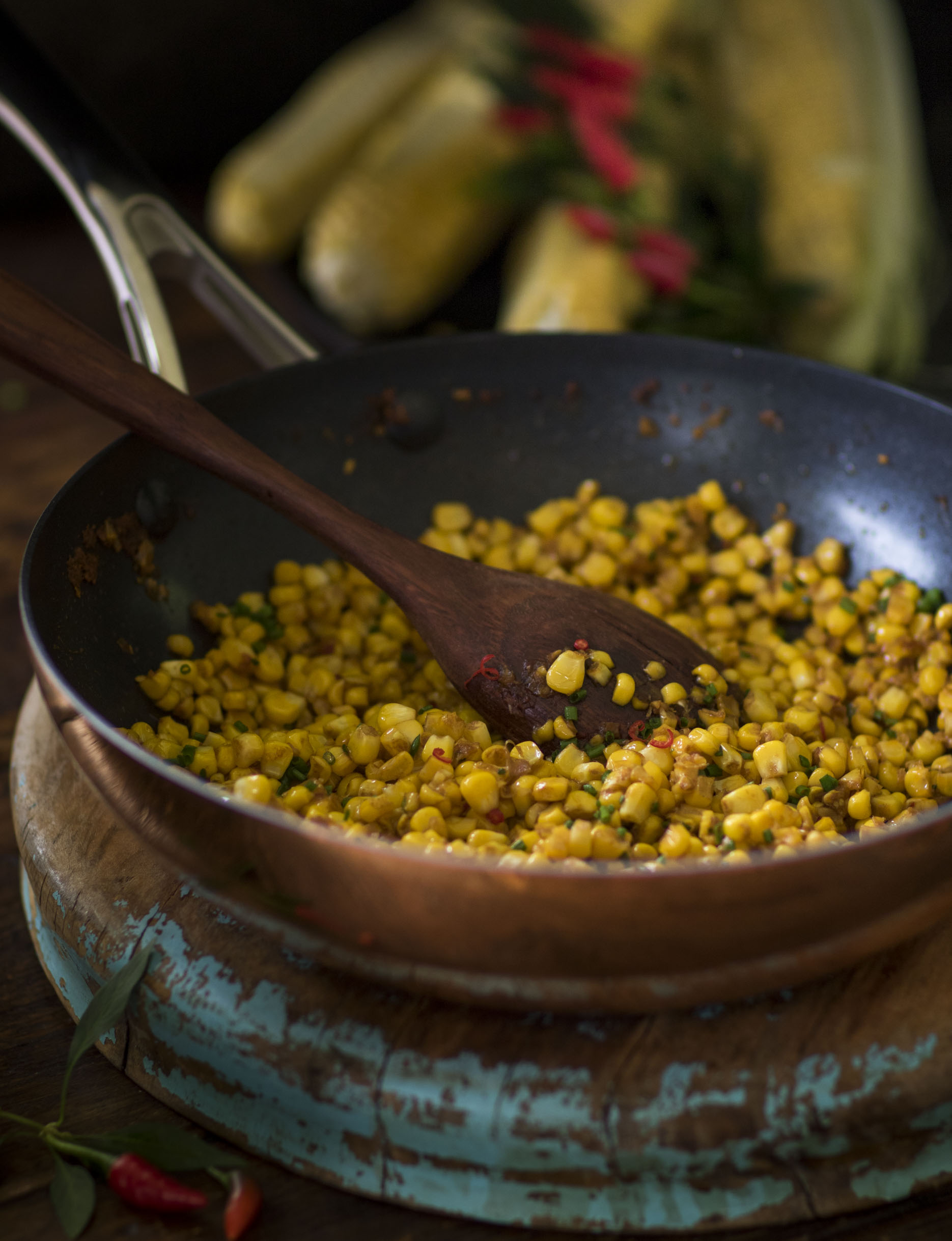 Sweetcorn with smoked paprika butter, lime & coriander — Belinda Jeffery
